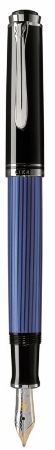 Poza cu STILOU SOUVERAN M405 M,PENITA AUR 14K PLACAT CU PALADIU,CORP NEGRU-ALBASTRU