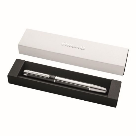 Poza cu STILOU PURA P40, PENITA M, CORP DIN ALUMINIU, CULOARE ARGINTIU-ANTRACIT, IN CUTIE CADOU