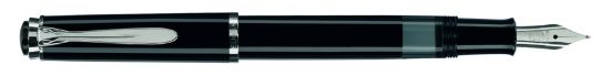 Poza cu STILOU CLASSIC M205 F CU PISTON,PENITA DIN OTEL INOXIDABIL ACCESORII DIN OTEL INOXIDABIL,CORP NEGRU