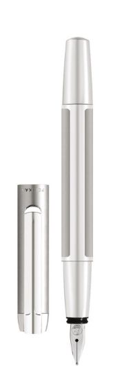 Poza cu STILOU PURA P40 EF CU PATRON,PENITA DIN OTEL INOXIDABIL ACCESORII DIN OTEL INOXIDABIL,CORP DIN ALUMINIU