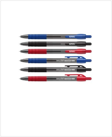 Poza cu PIX CU GEL SMOOTHY MINA 0,7MM NEAGRA, SET 12