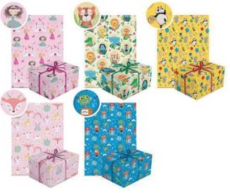 Poza cu HARTIE DECORATIVA, PENTRU IMPACHETAT, DIMENSIUNE 200 X 70 CM, DESIGN NEUTRAL 7, MOTIVE ASORTATE