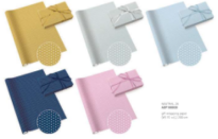 Poza cu HARTIE DECORATIVA, PENTRU IMPACHETAT, DIMENSIUNE 200 X 70 CM, DESIGN NEUTRAL 25, MOTIVE ASORTATE