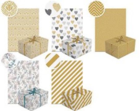 Poza cu HARTIE DECORATIVA, PENTRU IMPACHETAT, DIMENSIUNE 200 X 70 CM, DESIGN NEUTRAL  21, MOTIVE ASORTATE