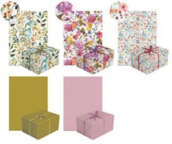 Poza cu HARTIE DECORATIVA, PENTRU IMPACHETAT, DIMENSIUNE 200 X 70 CM, DESIGN NEUTRAL  23, MOTIVE ASORTATE