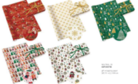 Poza cu HARTIE IMPACHETAT 2MX70CM MOTIVE ASORTATE CRACIUN NEUTRAL 20