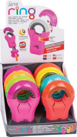 Poza cu RING COMBO, RADIERA + ASCUTITOARE, CULORI PASTEL, PREZENTARE PE DISPLAY 8 BUCATI