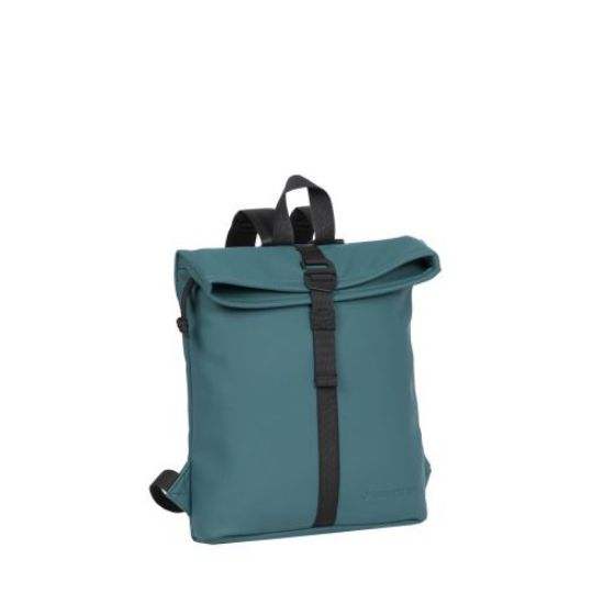 Poza cu RUCSAC NEW REBELS MART-LOS ANGELES ROLLTOP MINI, DIMENSIUNI 27/8/33 CM, CULOARE PETROL