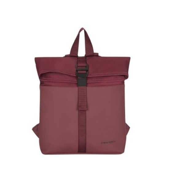 Poza cu RUCSAC NEW REBELS BRUCE-LOS ANGELES ROLLTOP, DIMENSIUNI 27/8/33 CM, CULOARE BURGUNDY