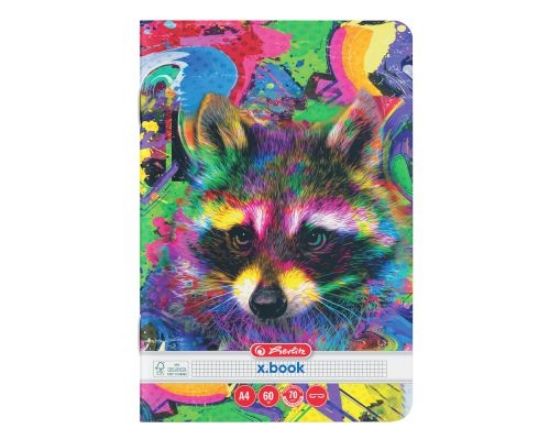 Poza cu CAIET A4 60 FILE COLOR ANIMALS PATRATELE