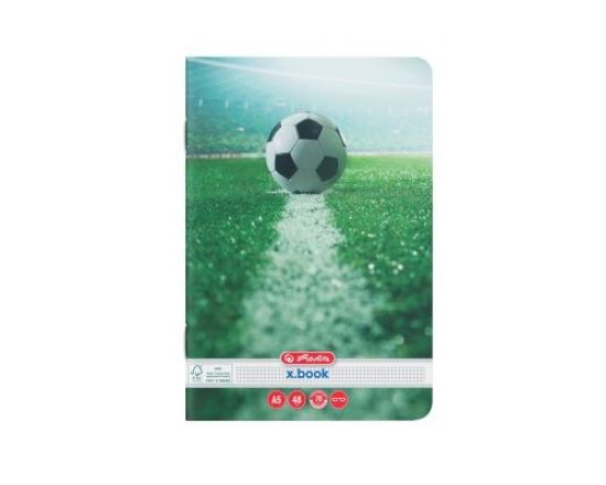 Poza cu CAIET A5 48F PATRATELE MOTIV FOTBAL