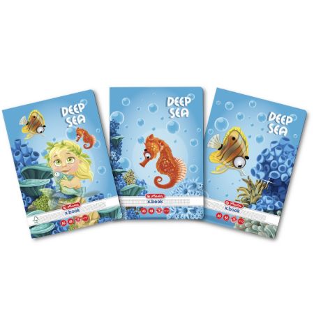 Poza cu CAIET A5 48F PATRATELE MOTIV DEEP SEA