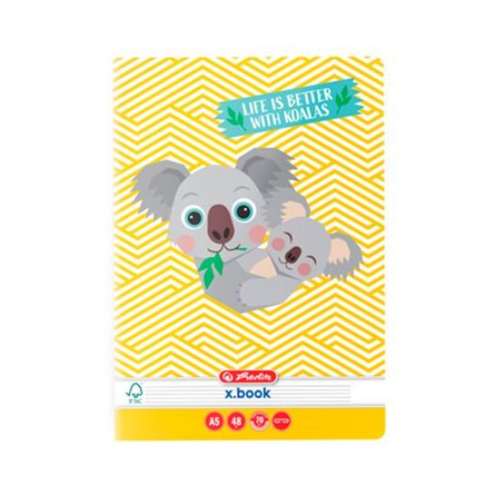 Poza cu CAIET A5, 48 FILE, 70G/MP, DICTANDO, COLTURI ROTUNJITE, MOTIV CUTE ANIMALS