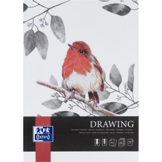 Poza cu BLOC DESEN OXFORD DRAWING A3, 25 FILE, HARTIE 200 G/MP, FSCÂ® MIX70%, COLECTIA ARTISTIC