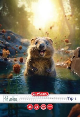 Afișează detalii pentru CAIET A5, 24 FILE, 80G/MP, HARTIE FSC MIX, TIP I, COLTURI ROTUNJITE, MOTIV FUNNY WILDLIFE Poza cu CAIET A5, 24 FILE, 80G/MP, HARTIE FSC MIX, TIP I, COLTURI ROTUNJITE, MOTIV FUNNY WILDLIFE