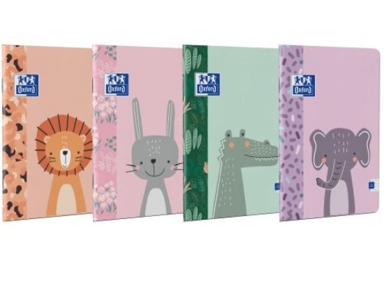 Poza cu CAIET OXFORD, A5, 24 FILE, HARTIE OPTIK 90G/MP, PEFC, TIP I, COLTURI ROTUNJITE, MOTIV KIDS