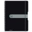 Poza cu CAIET A4 80F SPIRALA ELASTIC PERFORAT EOTG COPERTA PP NEGRU OPAC