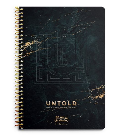 Poza cu CAIET A4 100F SPIRALA PATRATELE UNTOLD