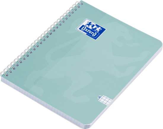 Poza cu CAIET OXFORD TOUCH PASTEL, A4 80 FILE, HARTIE OPTIK 90G/MP, SPIRA DUBLA, SCRIBZEE, COPERTA PLASTIFIATA FLEXIBILA SOFT TOUCH, PEFC, PATRATELE, DIVERSE CULORI PASTEL