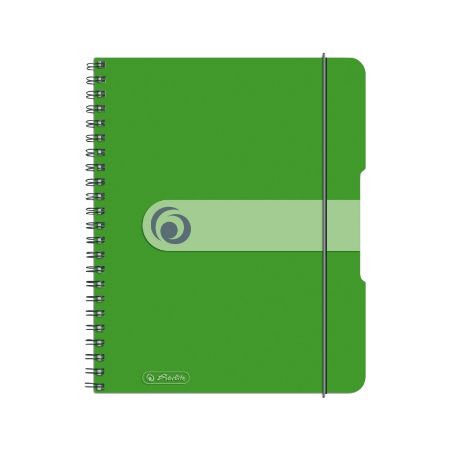 Poza cu CAIET A5 80F SPIRALA ELASTIC PERFORAT EOTG COPERTA PP VERDE