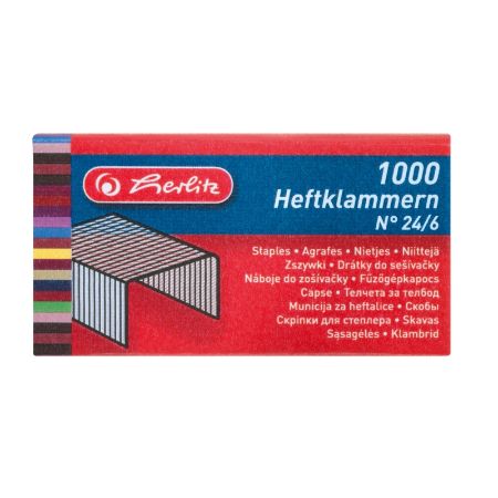 Afișează detalii pentru CAPSE 24/6 1000 BUCATI/CUTIE HERLITZ Poza cu CAPSE 24/6 1000 BUCATI/CUTIE HERLITZ