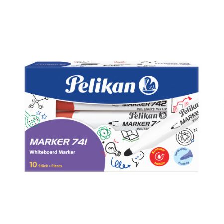 Poza cu MARKER WHITEBOARD 741 ROSU