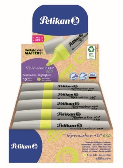 Poza cu TEXTMARKER 490 ECO, CULOARE GALBEN NEON