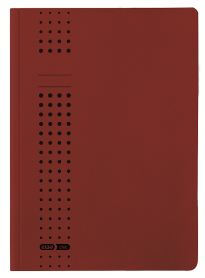 Poza cu DOSAR PLIC ELBA CHIC A4, CARTON MANILA 320G/MP, BLUE ANGEL, CAPACITATE 100 FILE, CULOARE BORDO