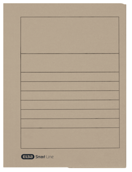 Poza cu DOSAR PLIC ELBA SMART A4, CARTON MANILA 250G/MP, BLUE ANGEL, CAPACITATE 150 FILE, CULOARE GRI