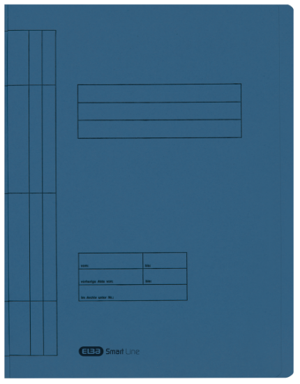 Poza cu DOSAR SINA ELBA SMART A4, CARTON MANILA 250G/MP, BLUE ANGEL, CAPACITATE 200 FILE, CULOARE ALBASTRU