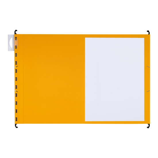 Poza cu DOSAR SUSPENDAT SIMPLU ELBA ULTIMATE A4, CARTON 240G/MP, BLUE ANGEL, CAPACITATE 330 FILE, CULOARE GALBEN