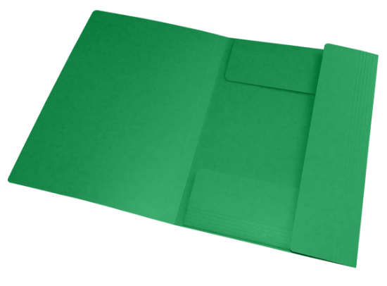 Poza cu DOSAR MAPA OXFORD TOPFILE A4, CAPACITATE 200 FILE, INCHIDERE CU ELASTIC, PEFC, 3 CLAPE, INDEX, CULOARE VERDE