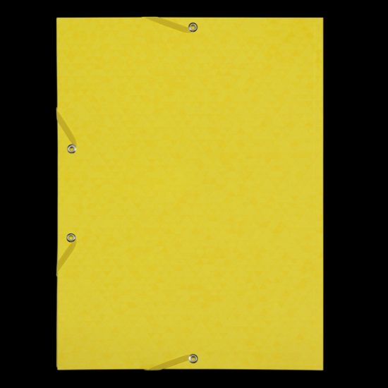 Poza cu DOSAR MAPA OXFORD TOPFILE A4, CAPACITATE 200 FILE, INCHIDERE CU ELASTIC, PEFC, 3 CLAPE, INDEX, CULOARE GALBEN