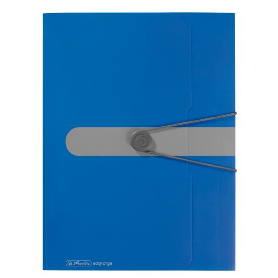 Poza cu MAPA PP A4 30MM EOTG INCHIDERE BUTON CU ELASTIC, ALBASTRU OPAC