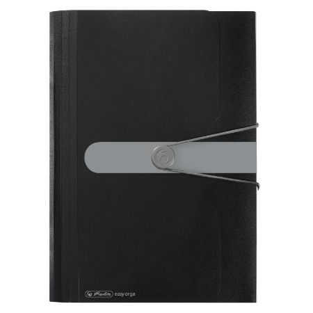 Poza cu MAPA PP A4 EOTG EXPANDABILA INCHIDERE BUTON CU ELASTIC 12 COMPARTIMENTE SI INDEX, NEGRU