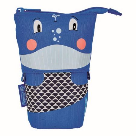 Poza cu PENAR VERTICAL TIP ETUI, 2 IN 1, MOTIV WHALE