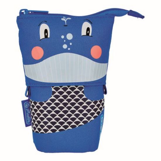 Poza cu PENAR VERTICAL TIP ETUI, 2 IN 1, MOTIV WHALE