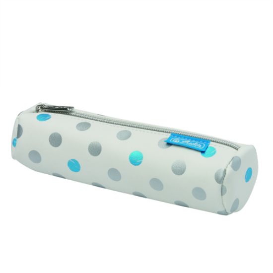 Poza cu PENAR TIP ETUI ROTUND, IMITATIE DE PIELE, DIMENSIUNE 20X6X6CM, MOTIV FROZEN GLAM