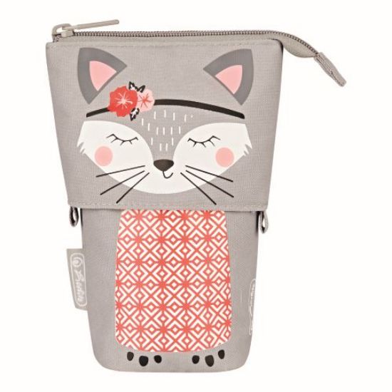 Poza cu PENAR VERTICAL TIP ETUI, 2 IN 1, MOTIV KITTY
