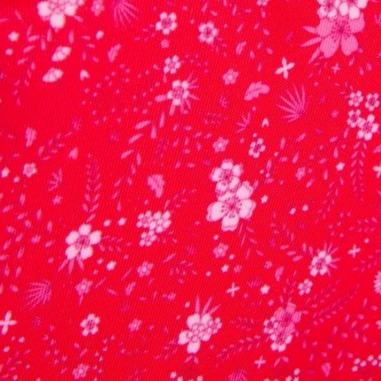 Poza cu PENAR OXFORD FLORAL, TIP ETUI OVAL, 1 CLAPA, CULOARE ROZ INCHIS