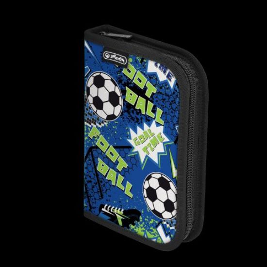 Poza cu PENAR ECHIPAT, 34 PIESE, CU 2 CLAPE, DIMENSIUNE 13,5 X 19,5 X 3,5 CM, MOTIV FOTBAL