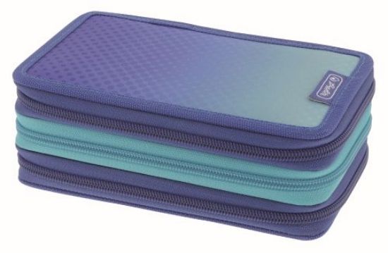 Poza cu PENAR ECHIPAT 31 PIESE 3 FERMOARE DIP DYE, CULOARE ALBASTRU/TURCOAZ