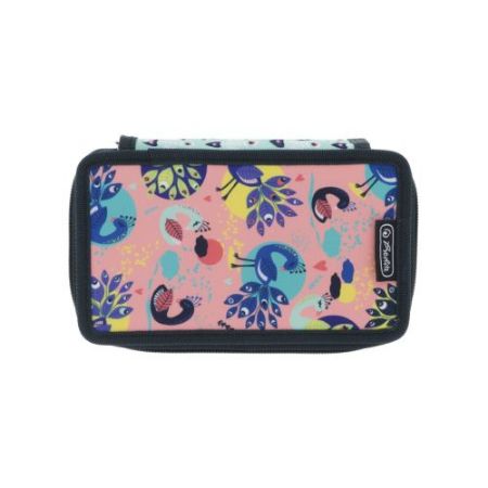 Poza cu PENAR ECHIPAT 31 PIESE, 3 COMPARTIMENTE, MOTIV FANCY PEACOCK