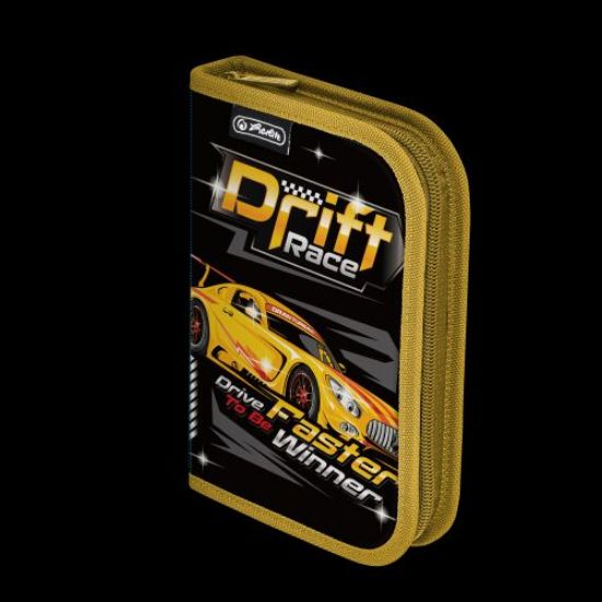 Poza cu PENAR ECHIPAT, 34 PIESE, CU 2 CLAPE, DIMENSIUNE 13,5 X 19,5 X 3,5 CM, MOTIV DRIFT