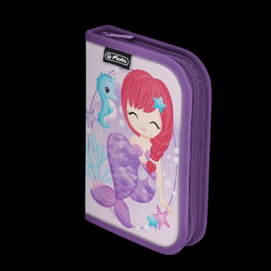 Poza cu PENAR ECHIPAT, 34 PIESE, CU 2 CLAPE, DIMENSIUNE 13,5 X 19,5 X 3,5 CM, MOTIV MERMAID