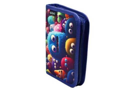 Poza cu PENAR NEECHIPAT CU DOUA CLAPE, DIMENSIUNE 13,5 X 19,5 X 3 CM, MOTIV BLUE MONSTER