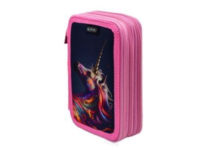 Poza cu PENAR NEECHIPAT CU 3 FERMOARE, DIMENSIUNE 20 X 6 X 13 CM, MOTIV ABSTRACT UNICORN