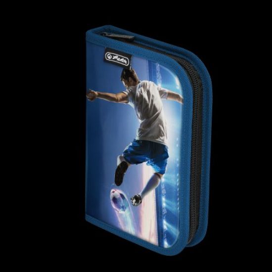 Poza cu PENAR NEECHIPAT CU DOUA CLAPE, DIMENSIUNE 13,5 X 19,5 X 3 CM, MOTIV FOTBAL