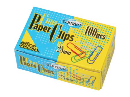 Poza cu Agrafe metalice 28 mm color mm 100 buc/cut