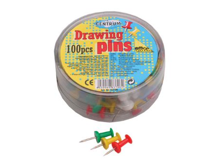 Poza cu Pioneze pt. panou pluta  100 buc/borcan PVC